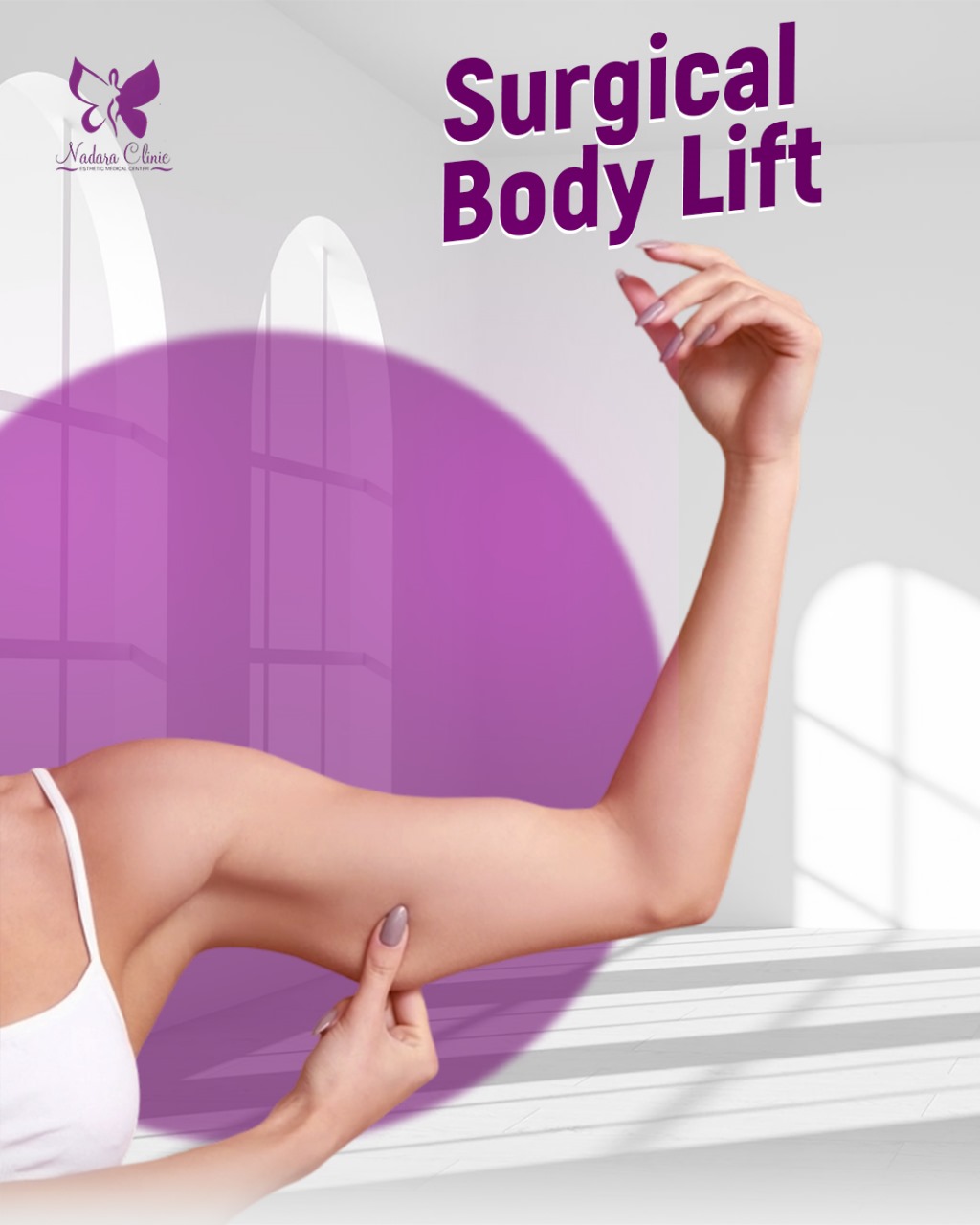 Tighten sagging with surgery